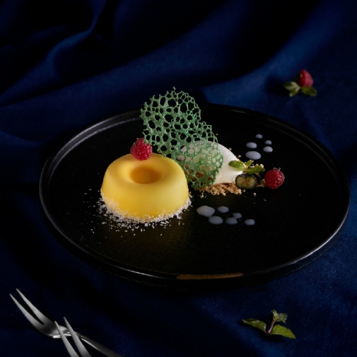 피스타치오 바닐라 크렘 브륄레 / Pistachio Crème Brulée